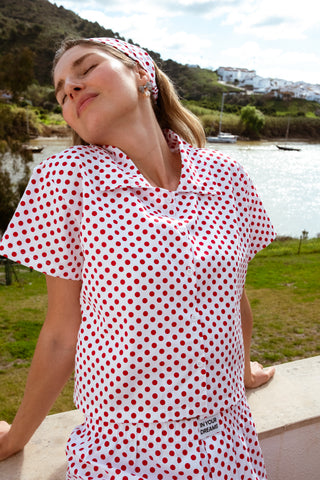 Polka Dot Boxy Top