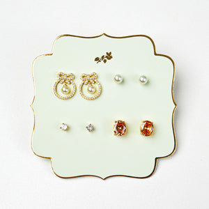 Parisian Bow Earring Set