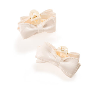 Paige Mini Bow Hair Claw Pair