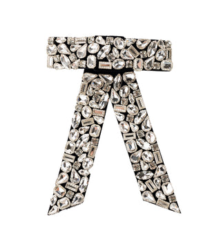Crystal Encrusted Bow Barrette