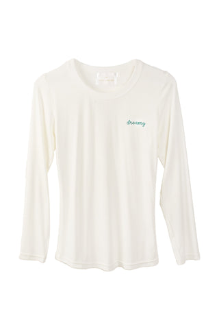 Embroidered Long Sleeve Lounge Tee