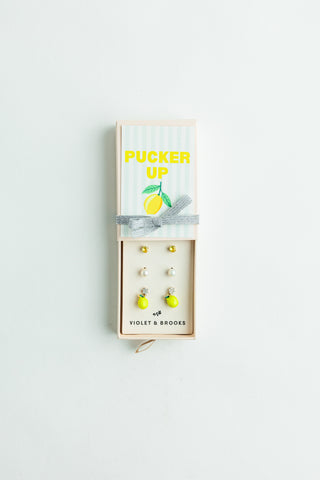 Fabulous Fruit Boxed Earring Trio
