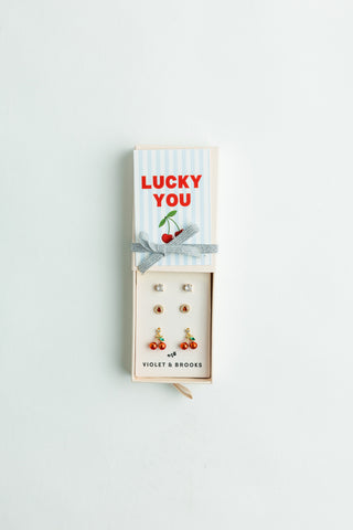 Fabulous Fruit Boxed Earring Trio