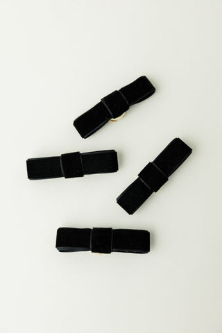 Velvet Bow Tie Button Covers