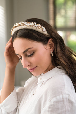 Phoebe Crystal Puff Headband
