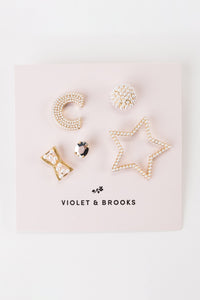 Pearl Letter Scatter Pin Set