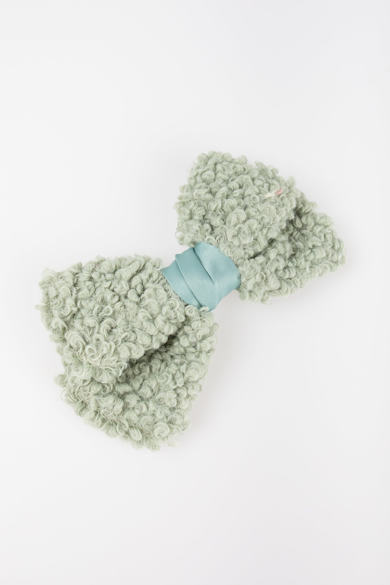 Fuzzy Bow Barrette