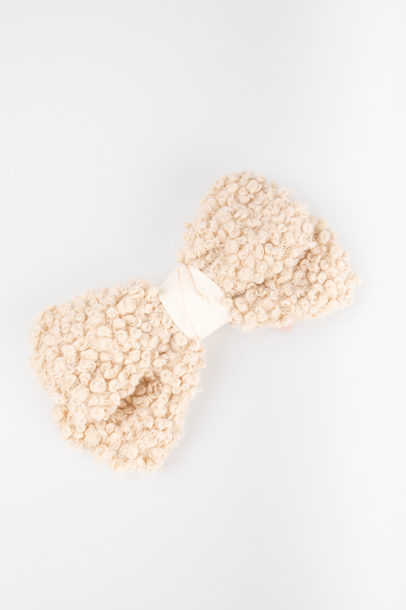 Fuzzy Bow Barrette