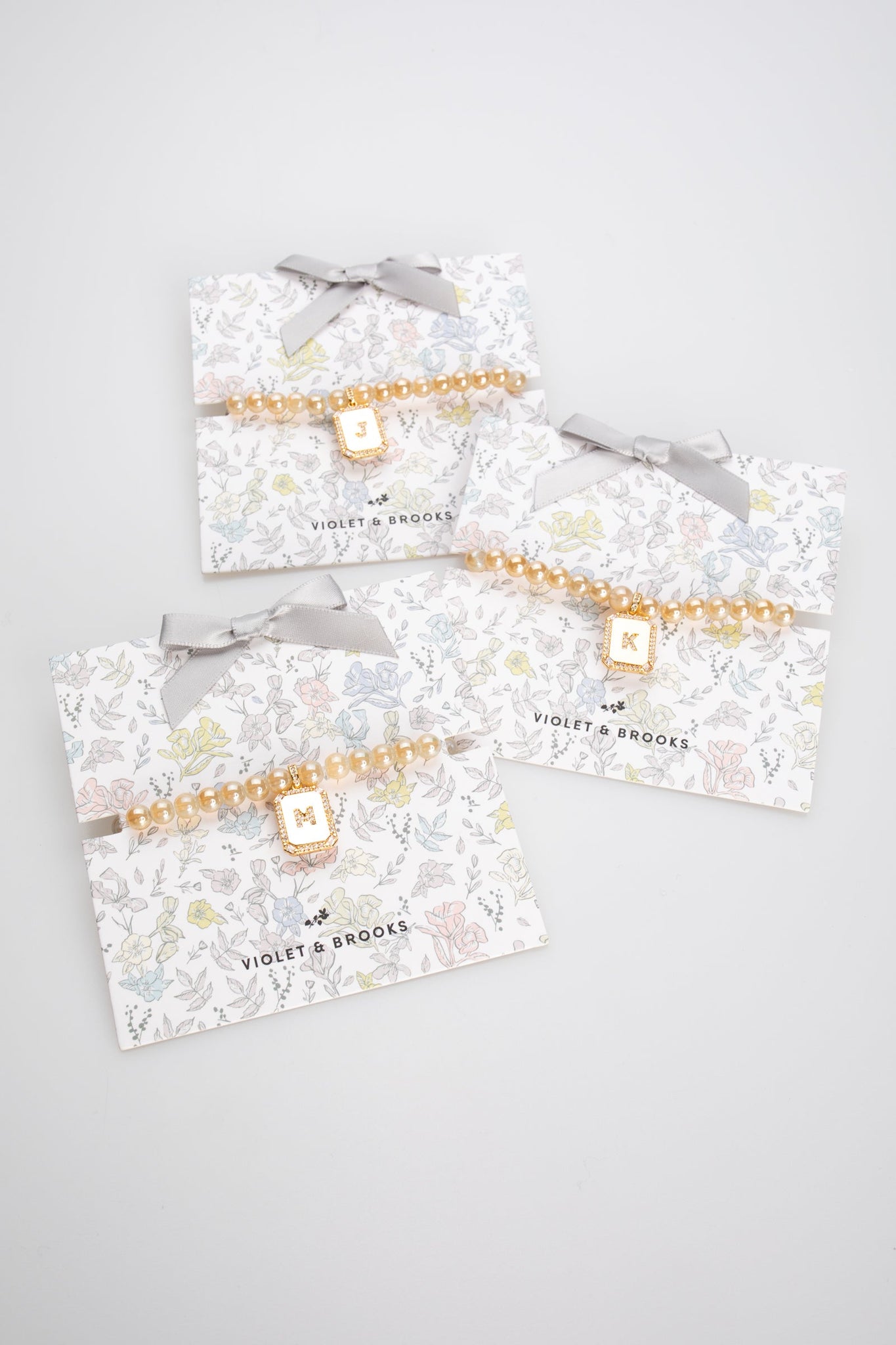 Clara Initial Stretch Bracelet
