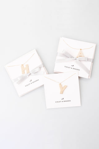 Pearl Initial Necklace