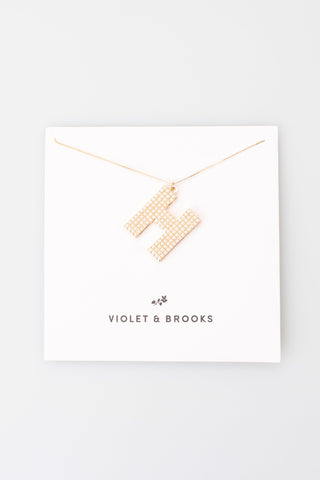 Pearl Initial Necklace