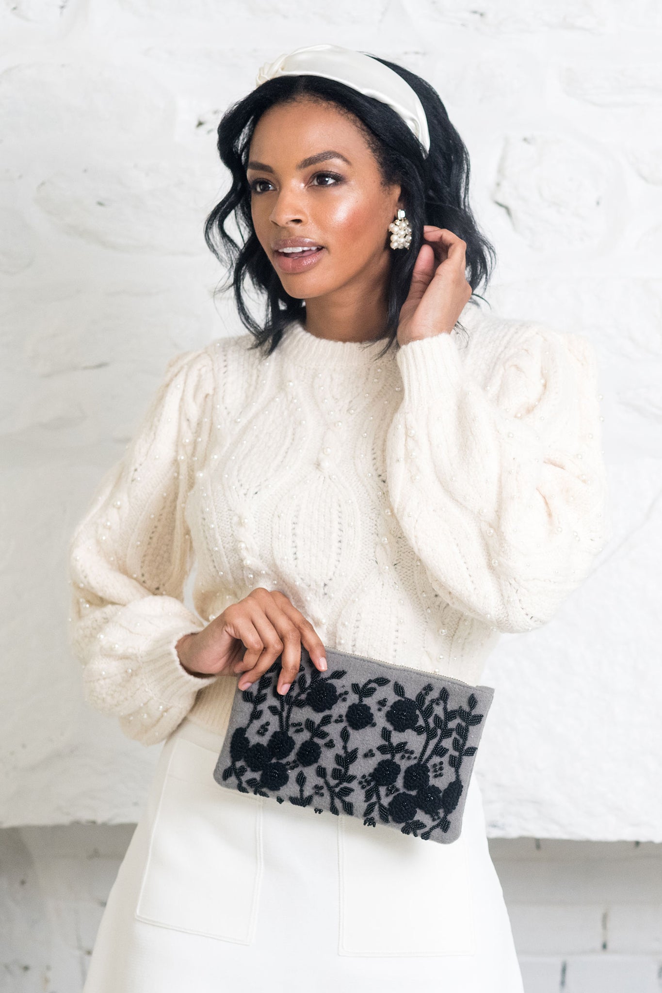 Maisie Wool Clutch