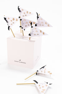 Personalized Pennant Earring Set