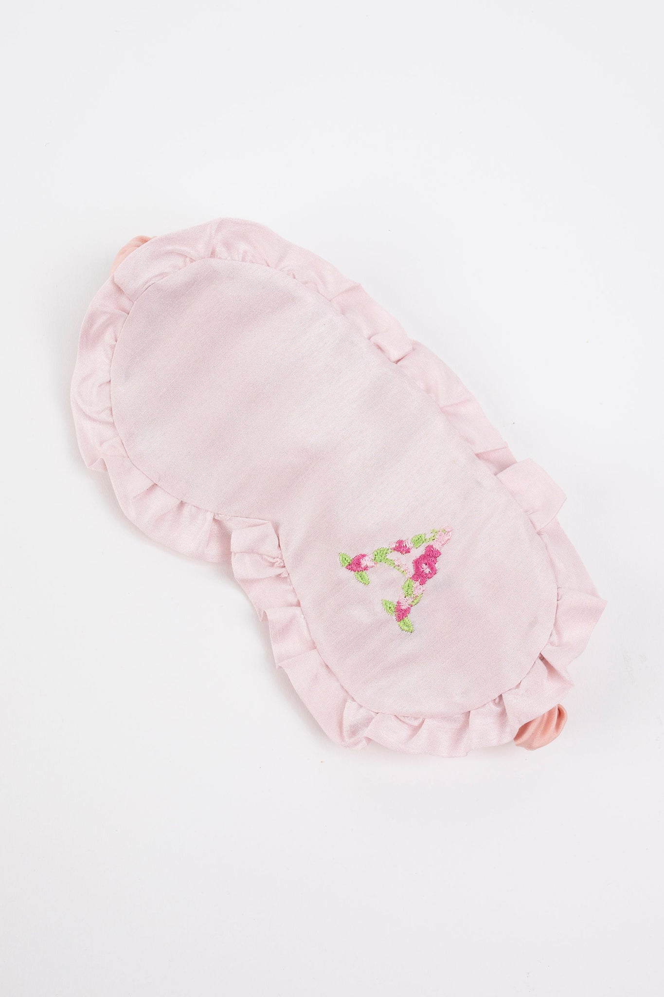 Embroidered Initial Eye Mask