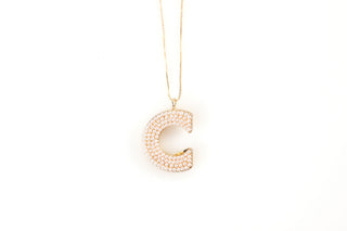 Pearl Initial Necklace