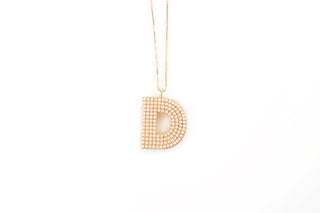 Pearl Initial Necklace