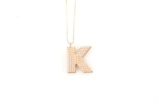 Pearl Initial Necklace