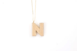 Pearl Initial Necklace