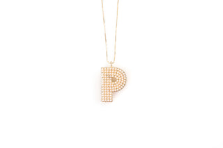Pearl Initial Necklace