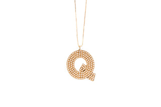 Pearl Initial Necklace