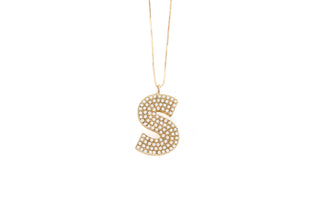 Pearl Initial Necklace