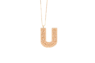 Pearl Initial Necklace