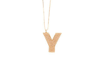 Pearl Initial Necklace