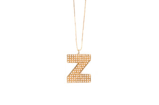 Pearl Initial Necklace